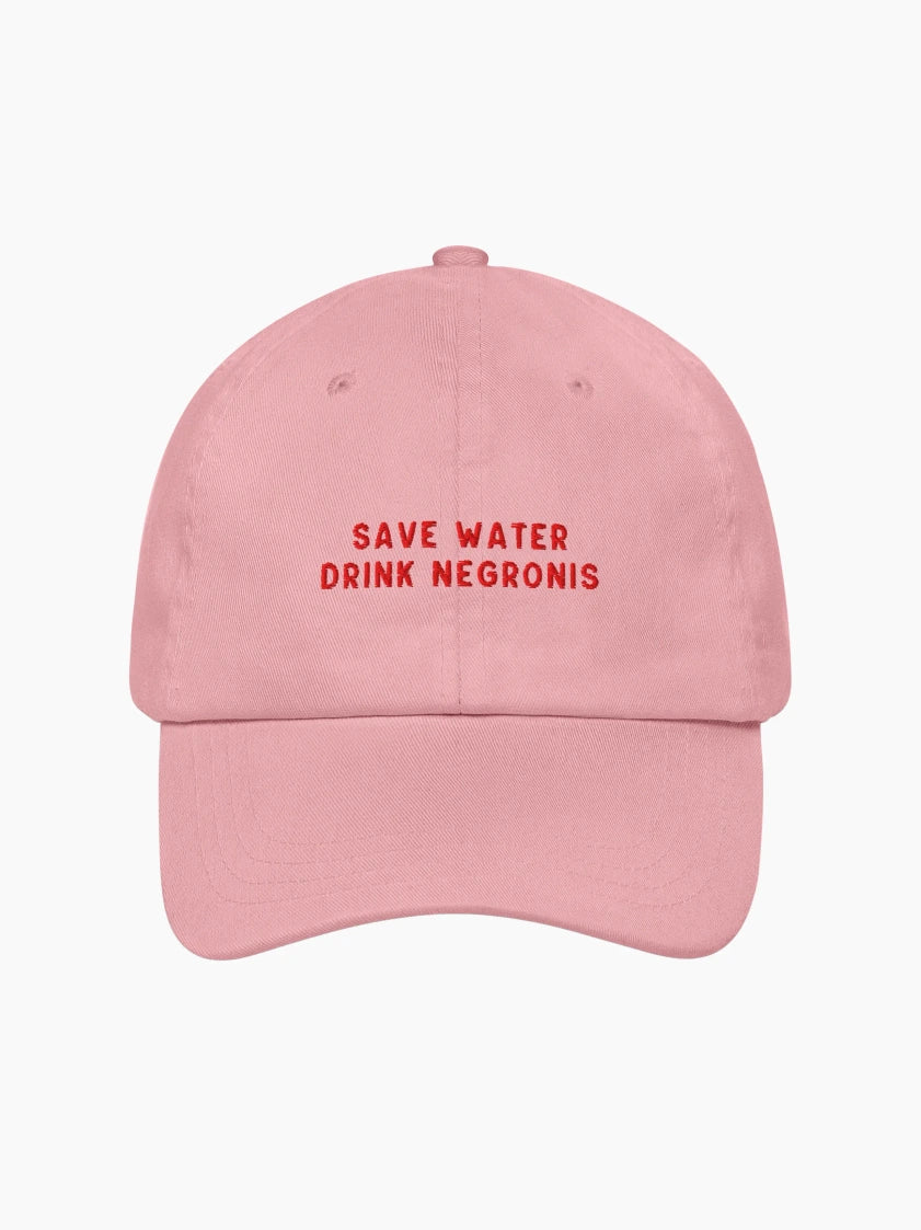 Save Water Drink Negronis Cap