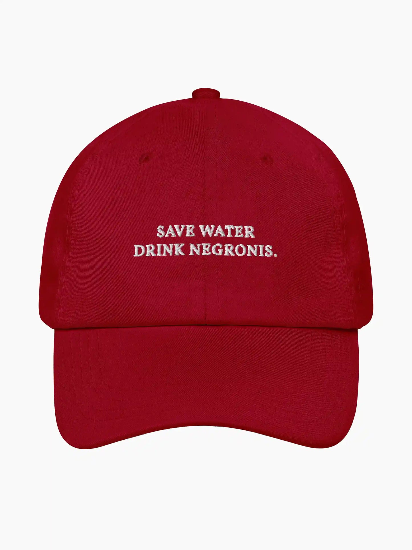 Save Water Drink Negronis Cap