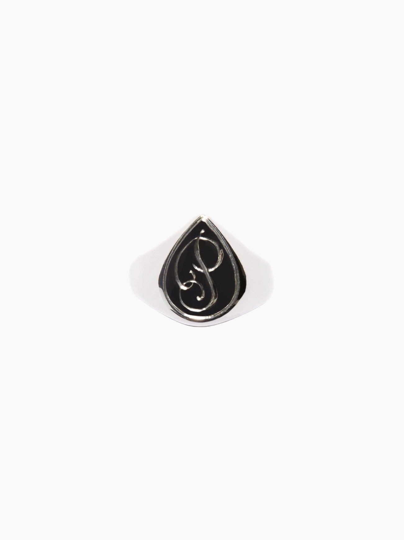 Selene Pear Signet Ring