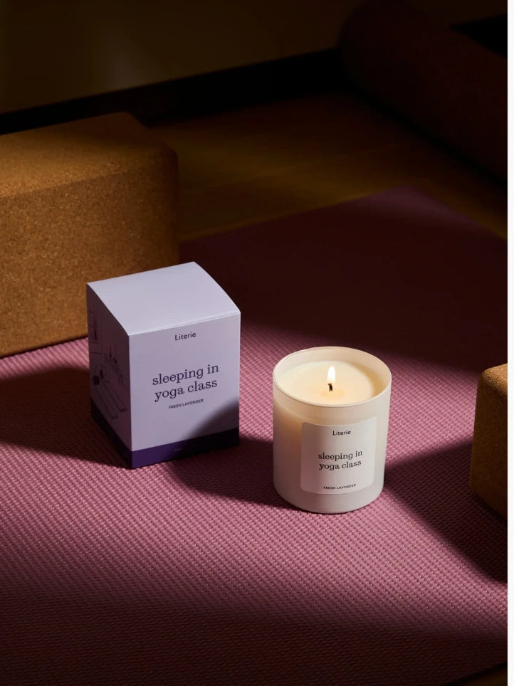 Sleeping in Yoga Class Candle