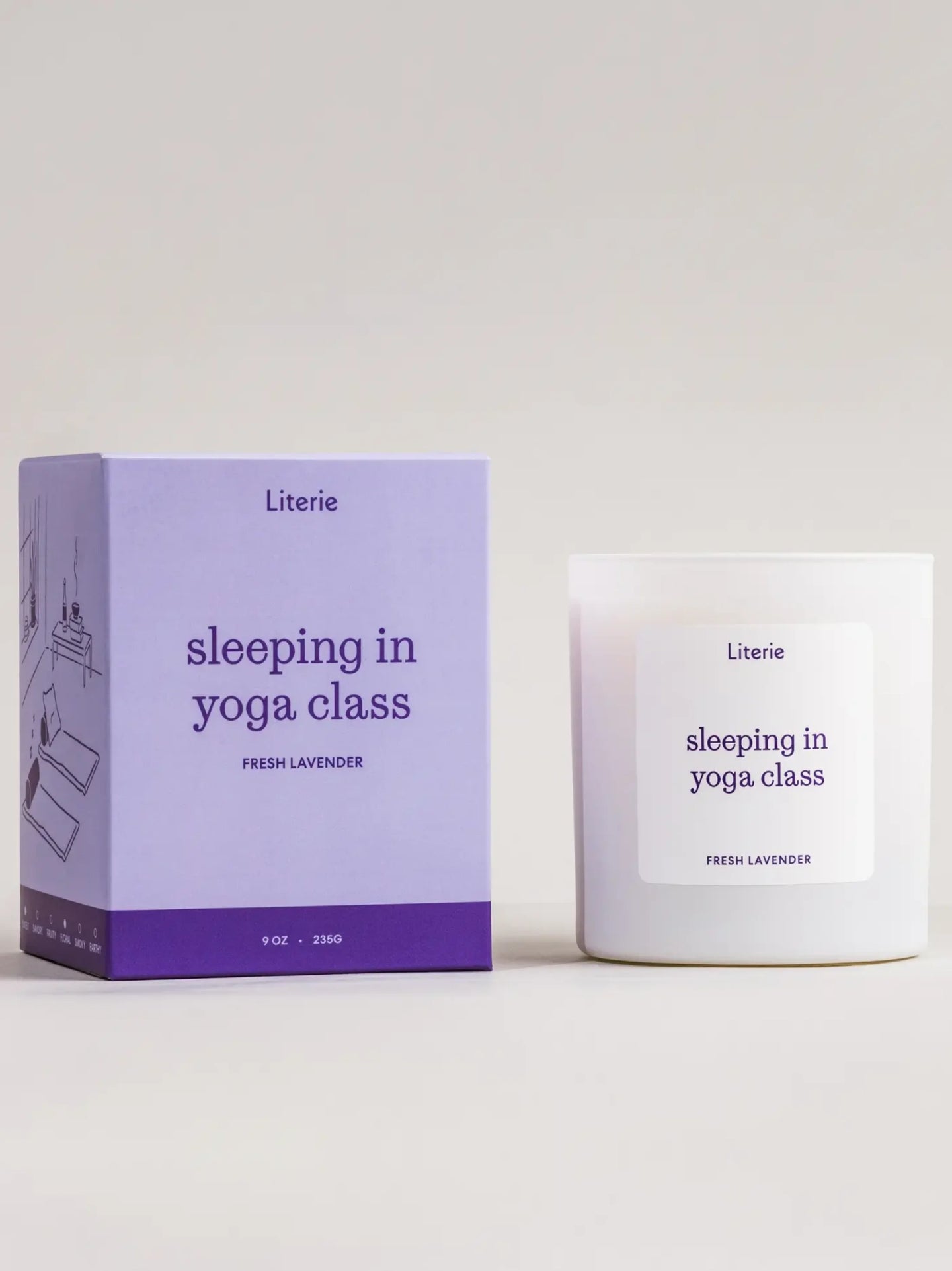 Sleeping in Yoga Class Candle
