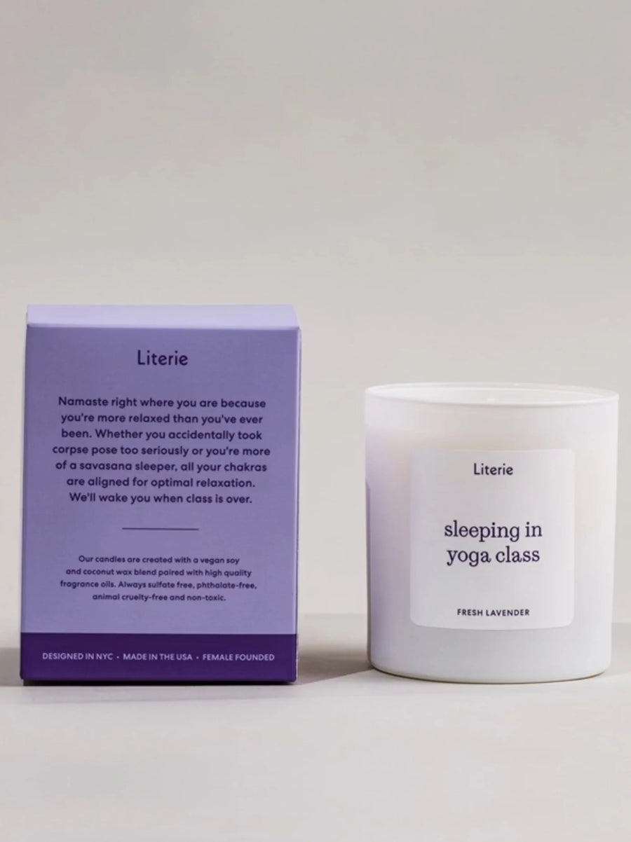 Sleeping in Yoga Class Candle