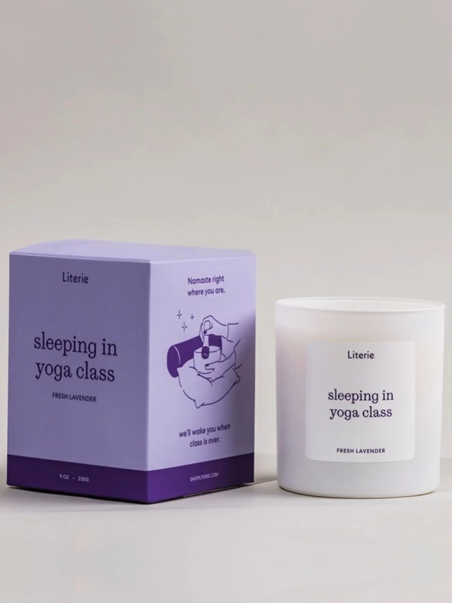 Sleeping in Yoga Class Candle