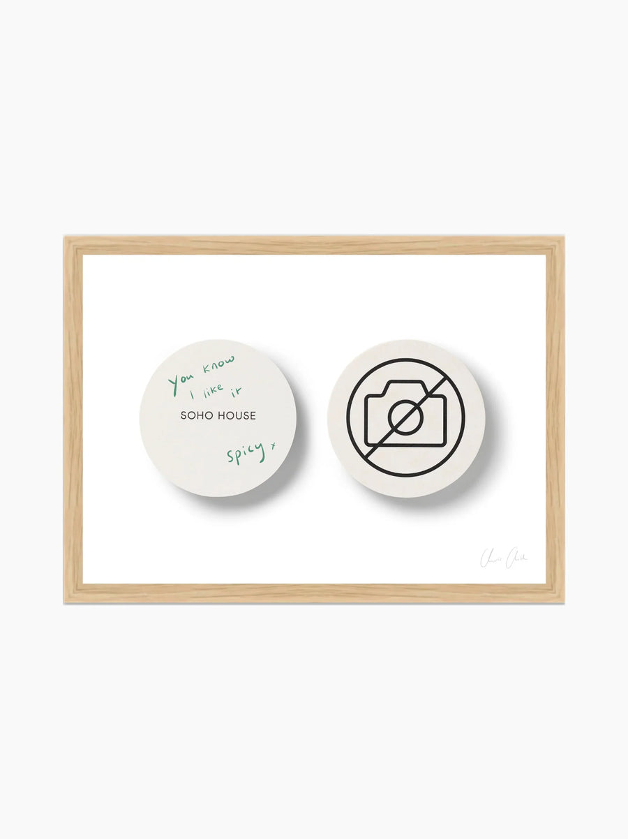 Coasters at Soho House Art Print