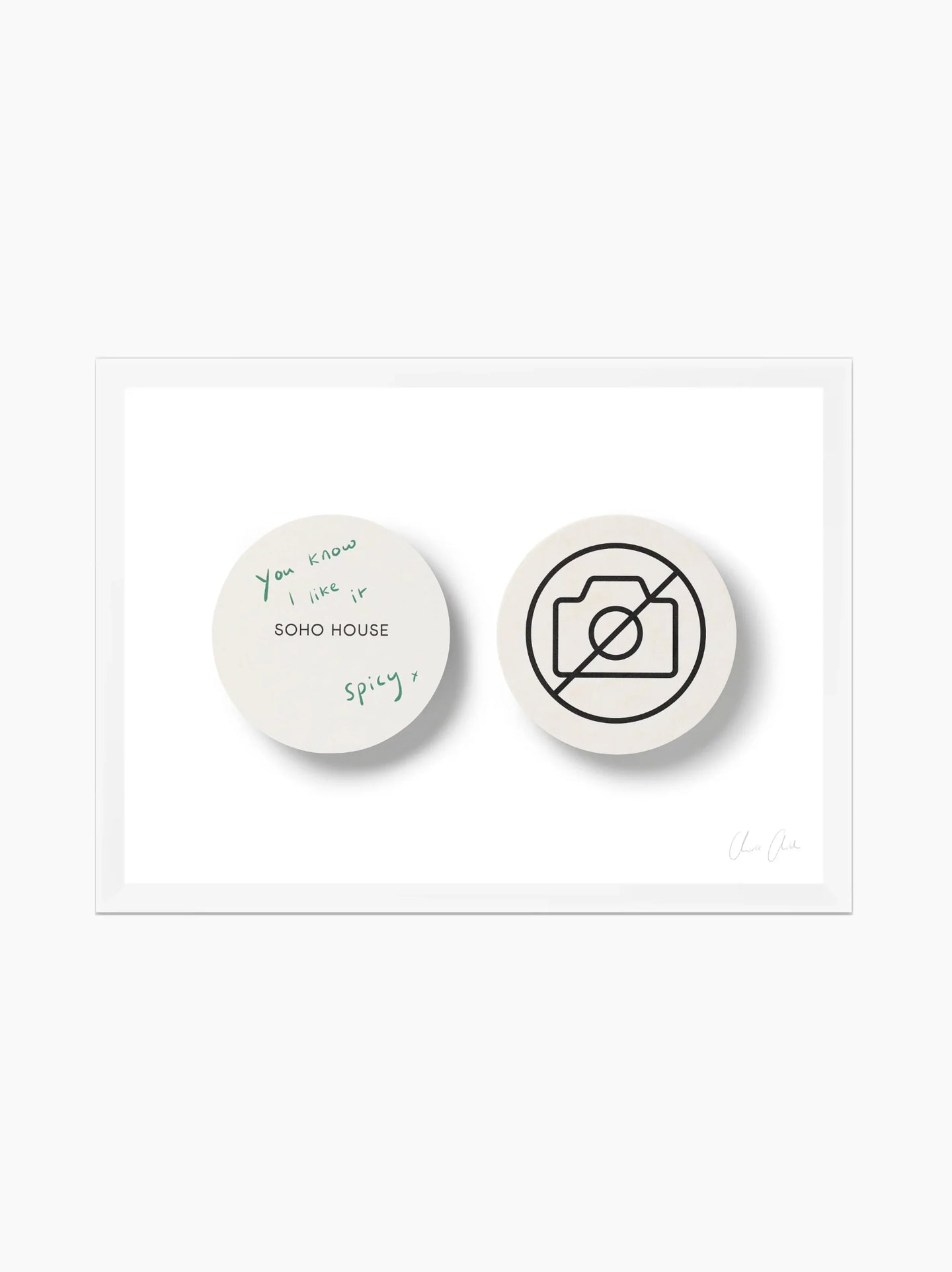 Coasters at Soho House Art Print