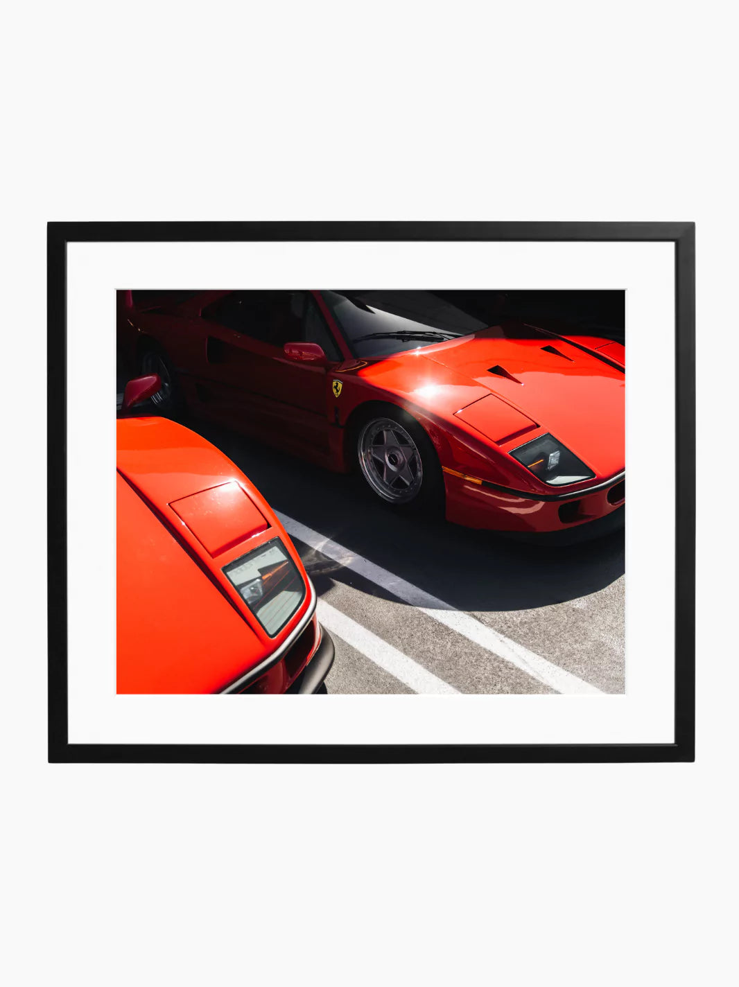 Two Ferrari F40s Art Print