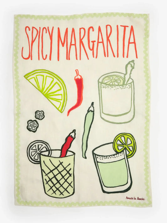 Spicy Margarita Linen Tea Towel