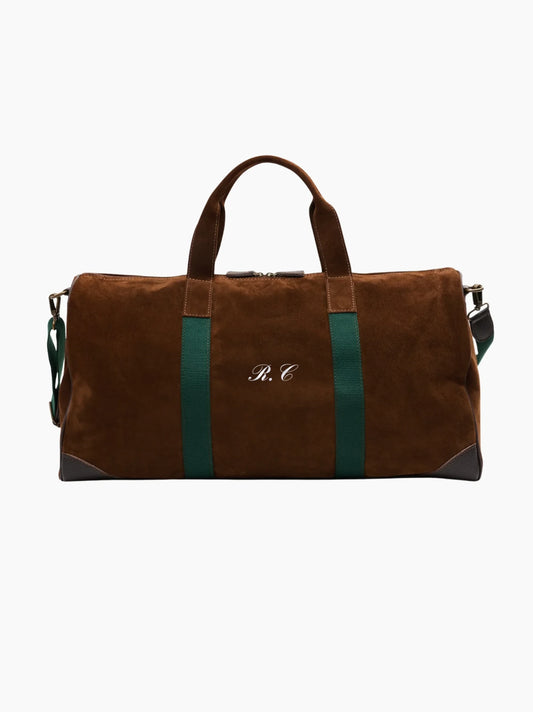 Suede Boston Travel Bag