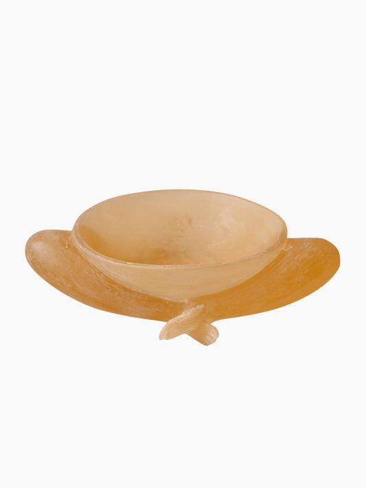 Amber Resin Decorative Bowl
