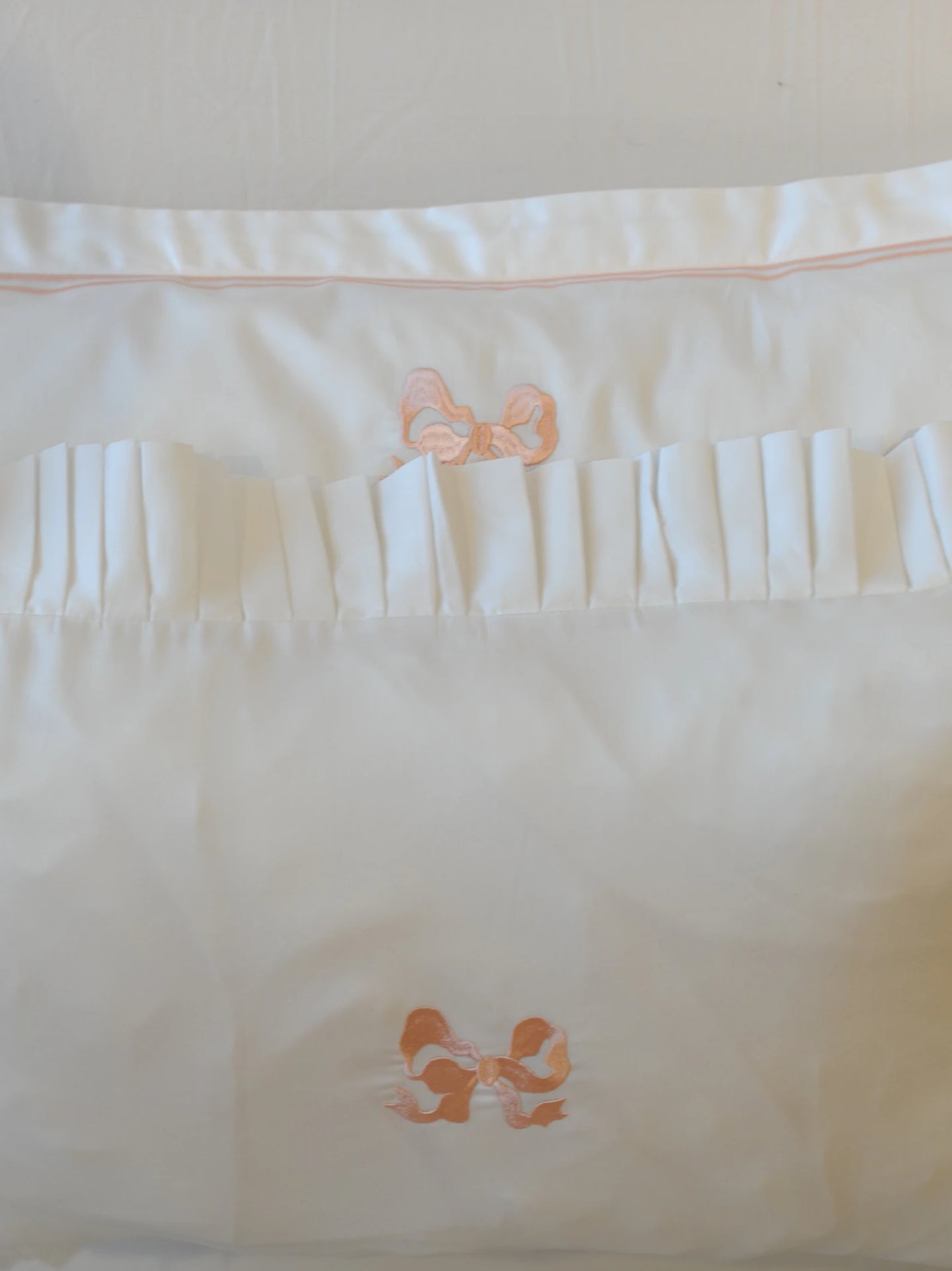Arabella Oxford Bow Pillowcase Set
