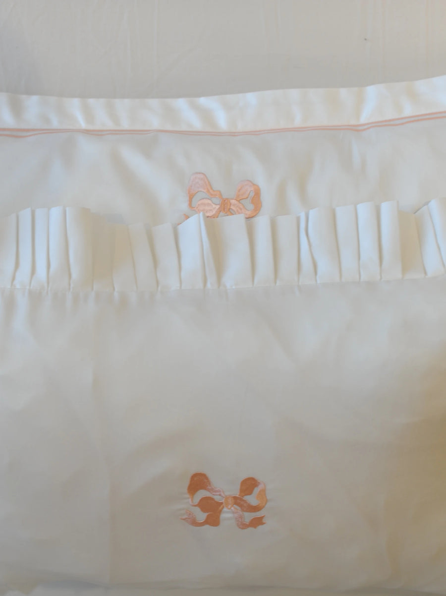 Arabella Oxford Bow Pillowcase Set