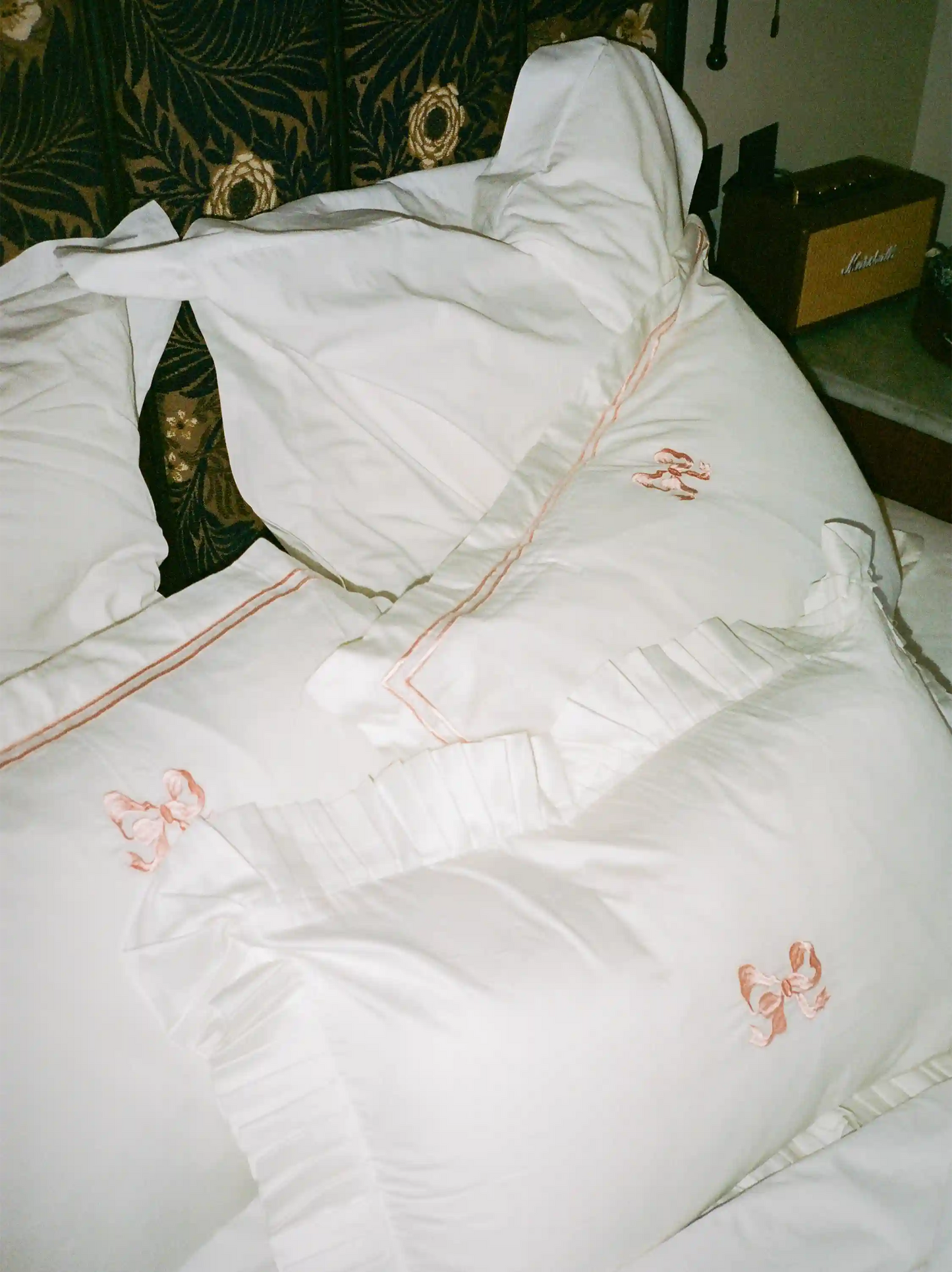 Arabella Oxford Bow Pillowcase Set
