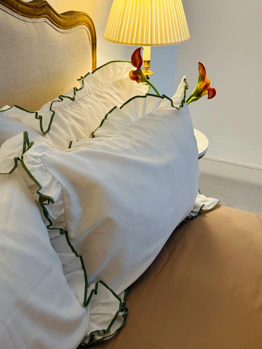Personalised Green Provence Bed Set