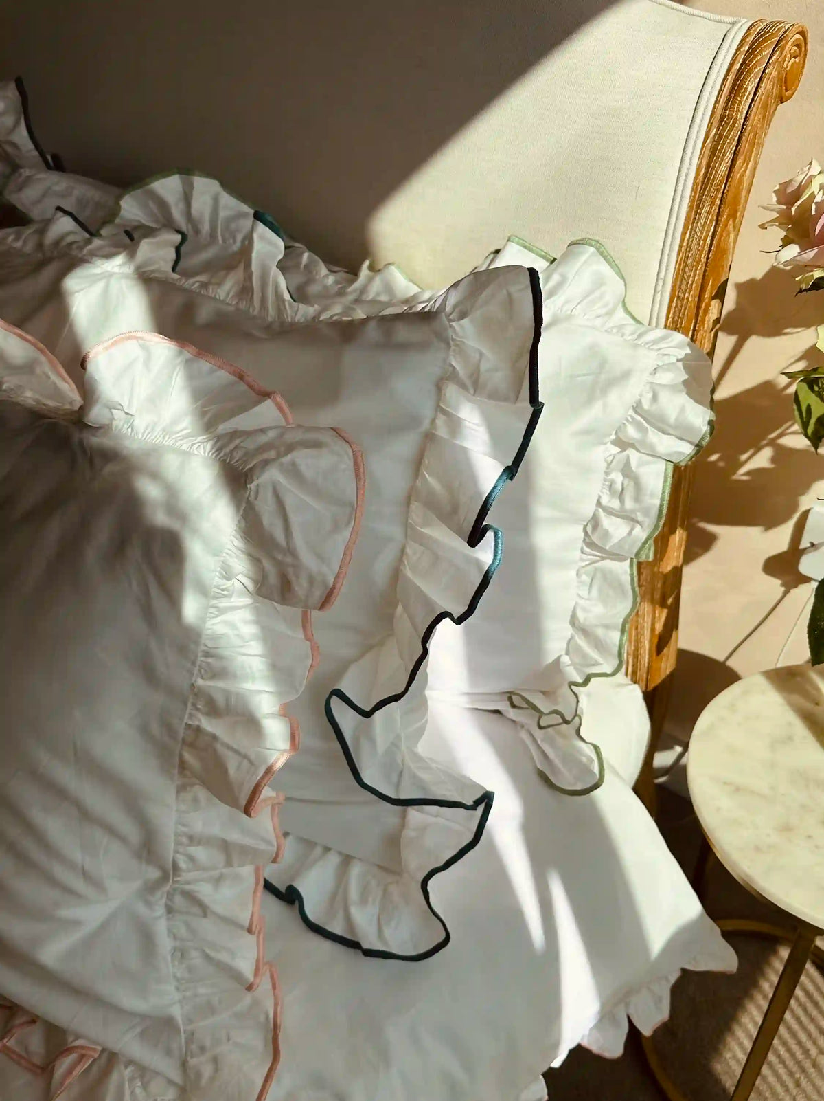 Personalised Green Provence Bed Set