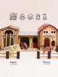 Wooden Toy Farmyard Stables Playset