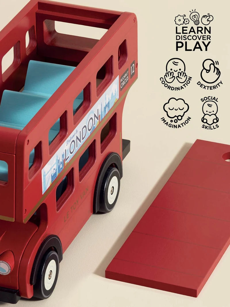 Wooden Toy London Bus