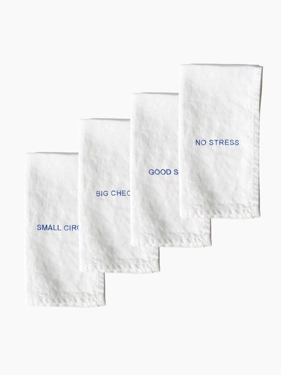 Embroidered Best Life Napkins Set of 4