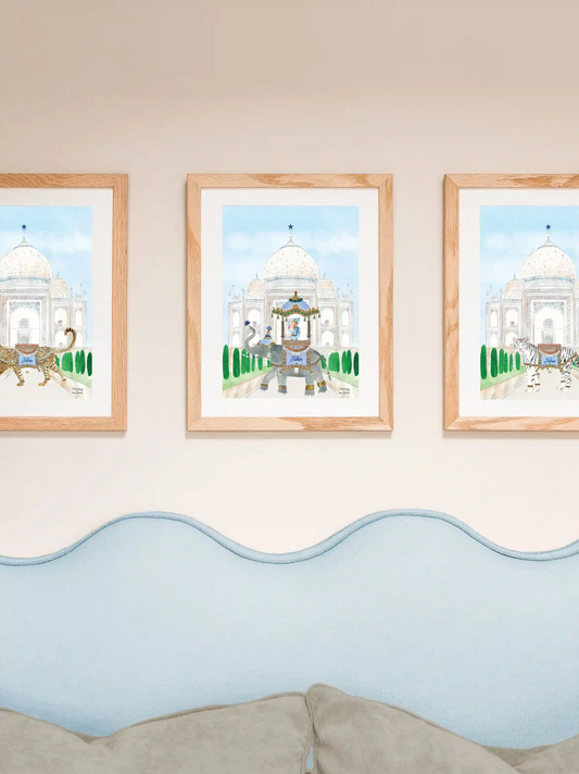 Personalised Taj Mahal Kids Art Print