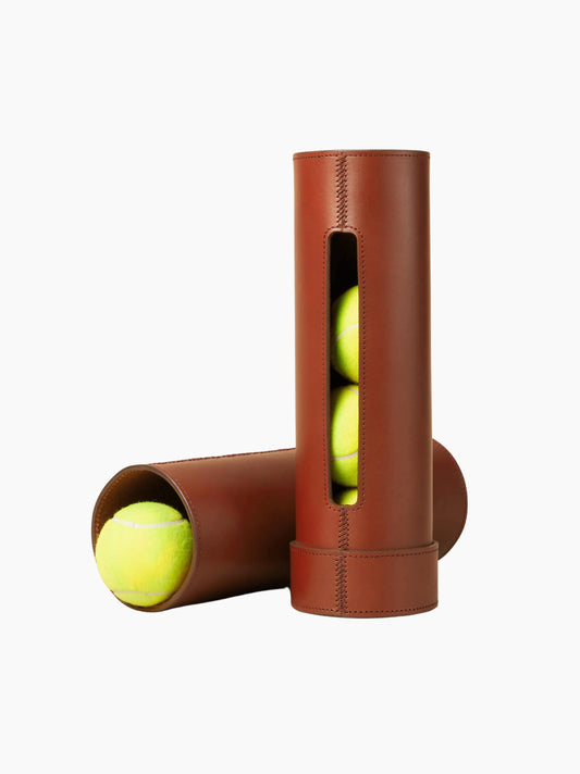 Personalised Leather Tennis Ball Holder