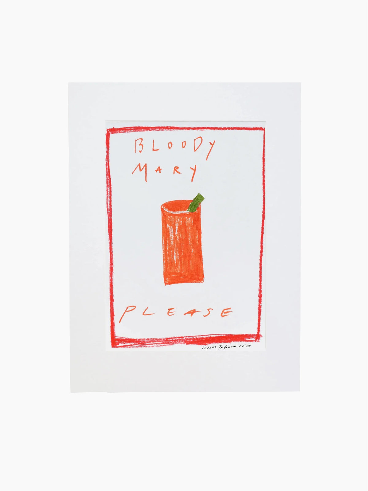 Bloody Mary Please Art Print