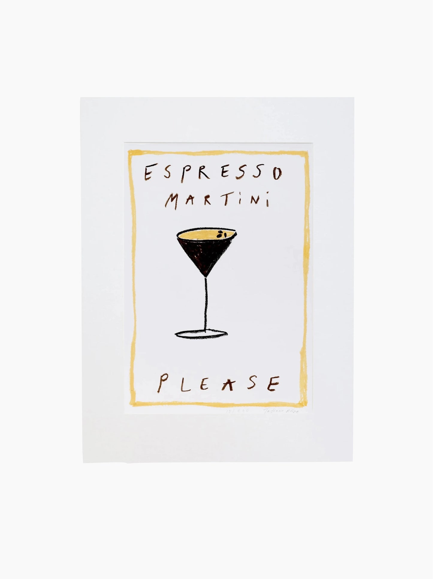 Espresso Martini Please Art Print