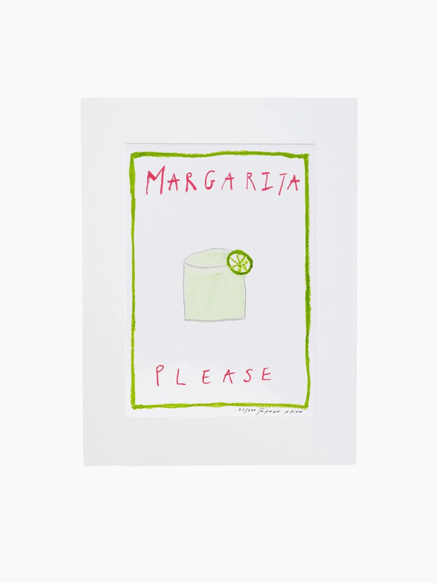 Margarita Please Art Print