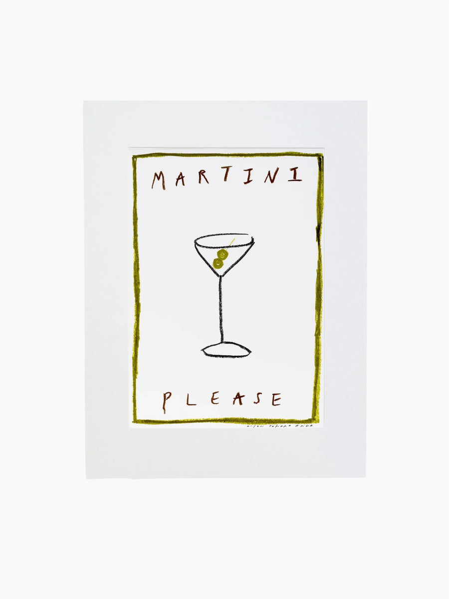Martini Please Art Print