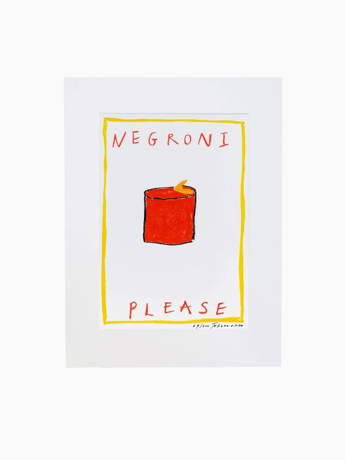 Negroni Please Art Print