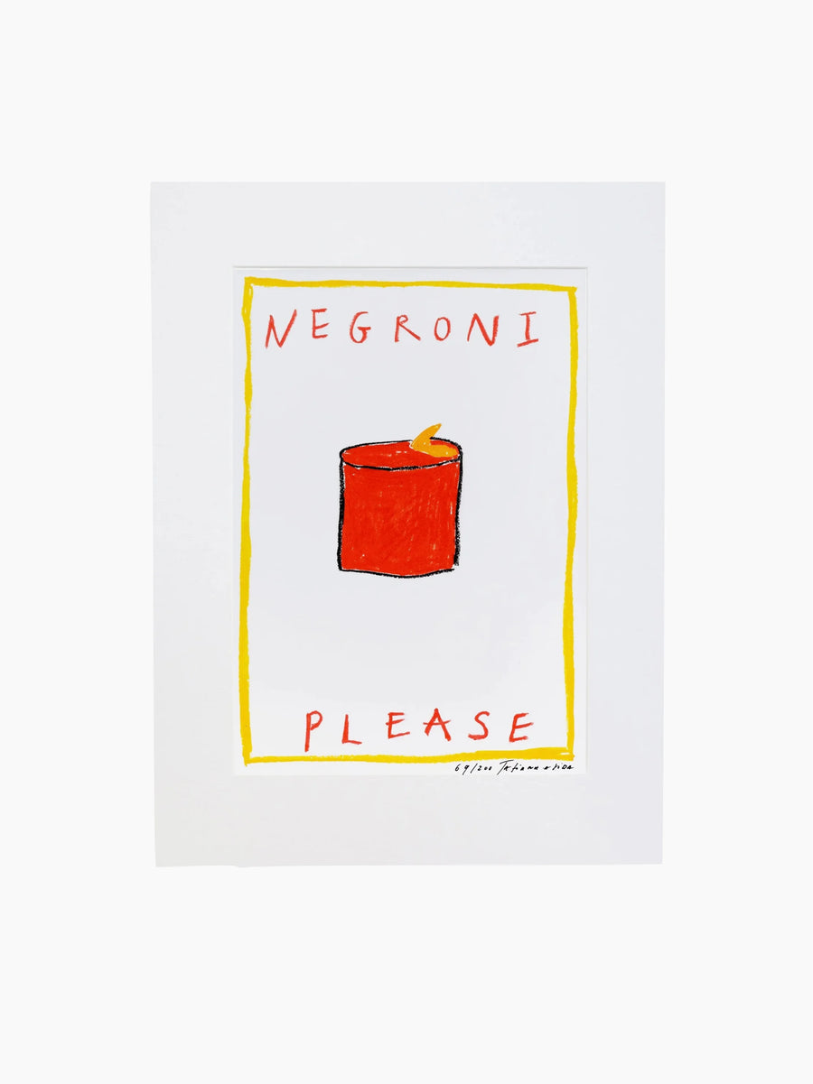 Negroni Please Art Print