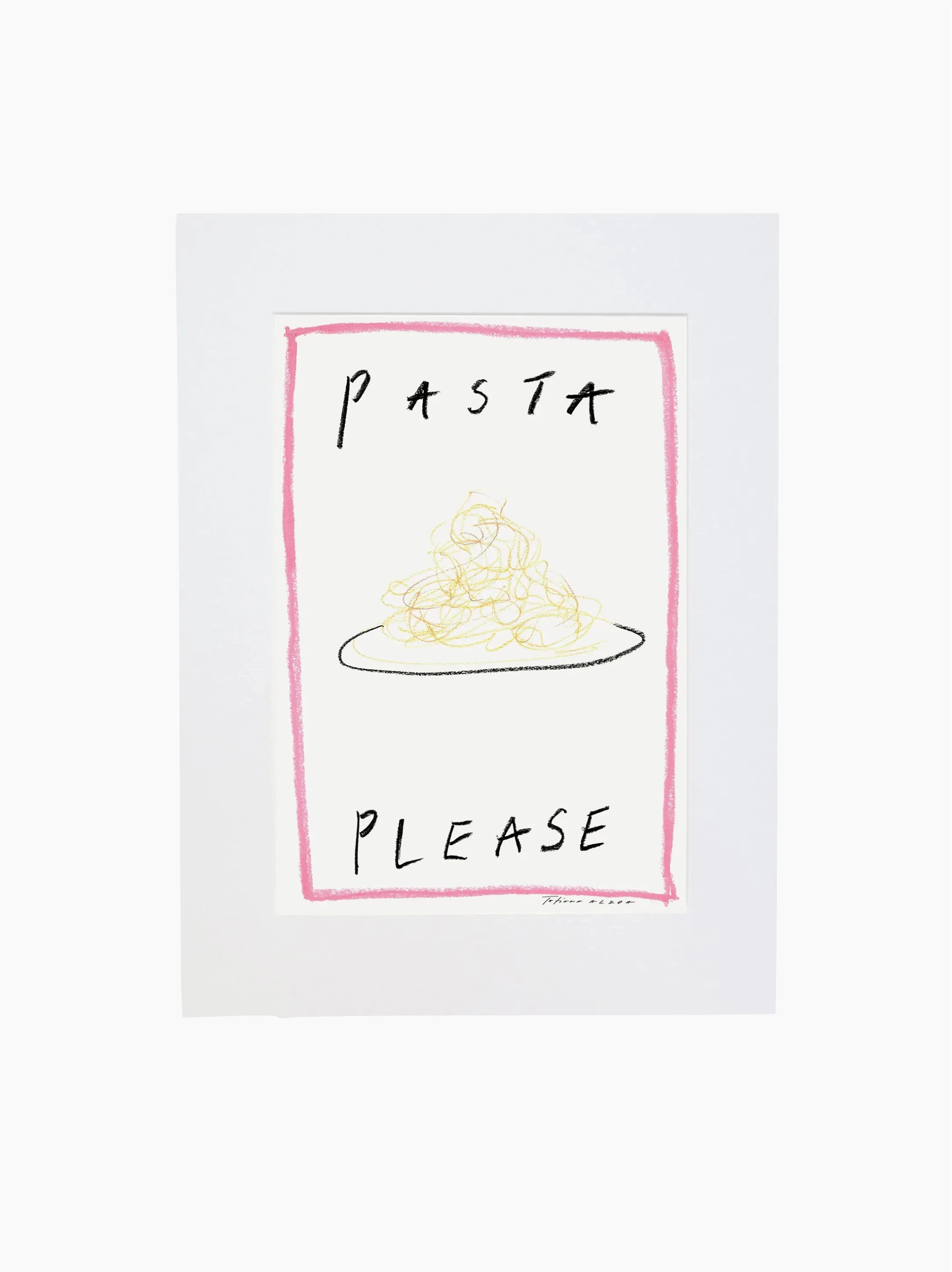 Pasta Please Art Print