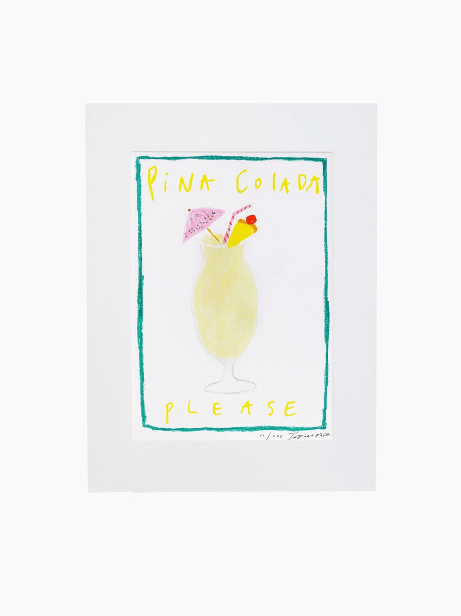 Pina Colada Please Art Print