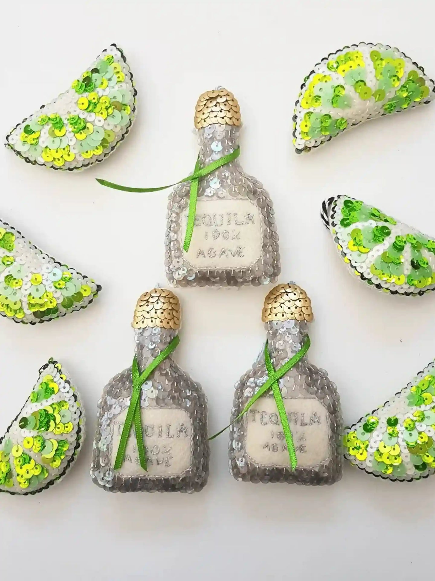 Tequila Sequin Ornament