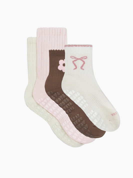 Ballerina Slouch & Crew Pilates Socks Set