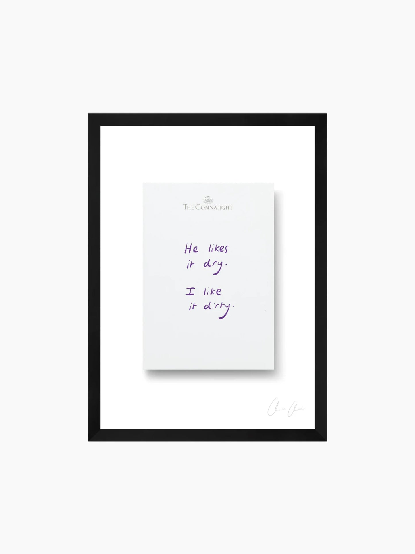 Notepad at The Connaught Framed Art Print