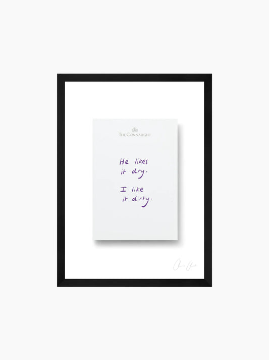 Notepad at The Connaught Framed Art Print