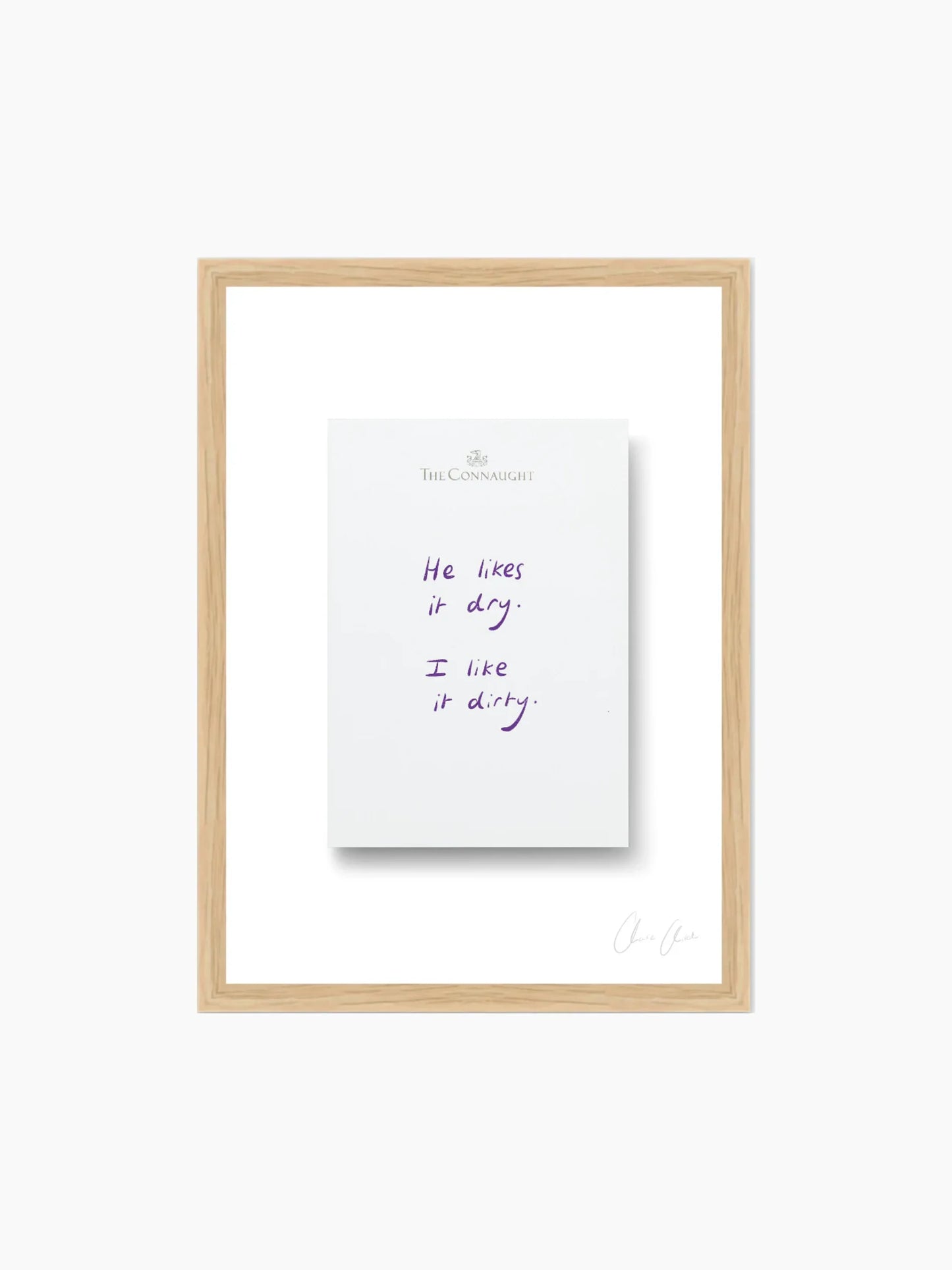 Notepad at The Connaught Framed Art Print