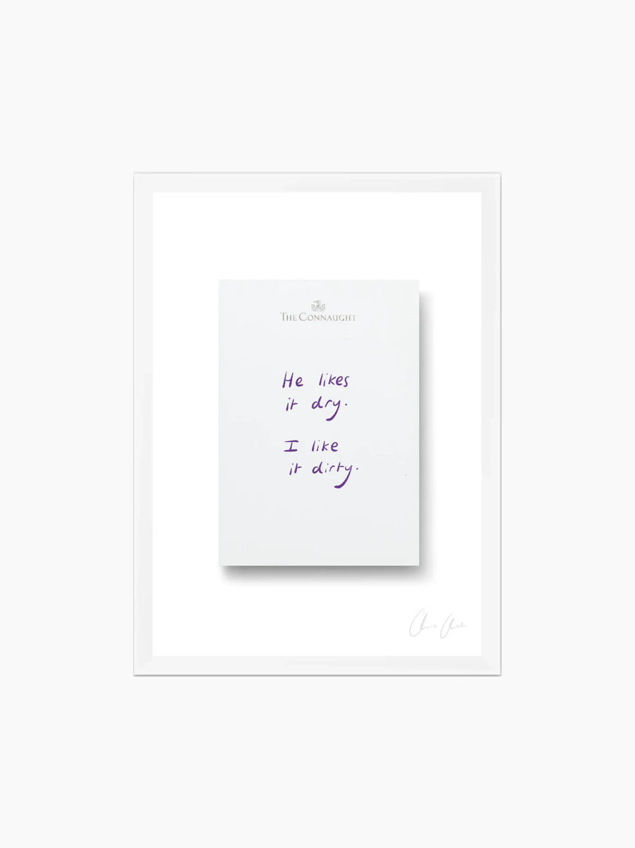 Notepad at The Connaught Framed Art Print