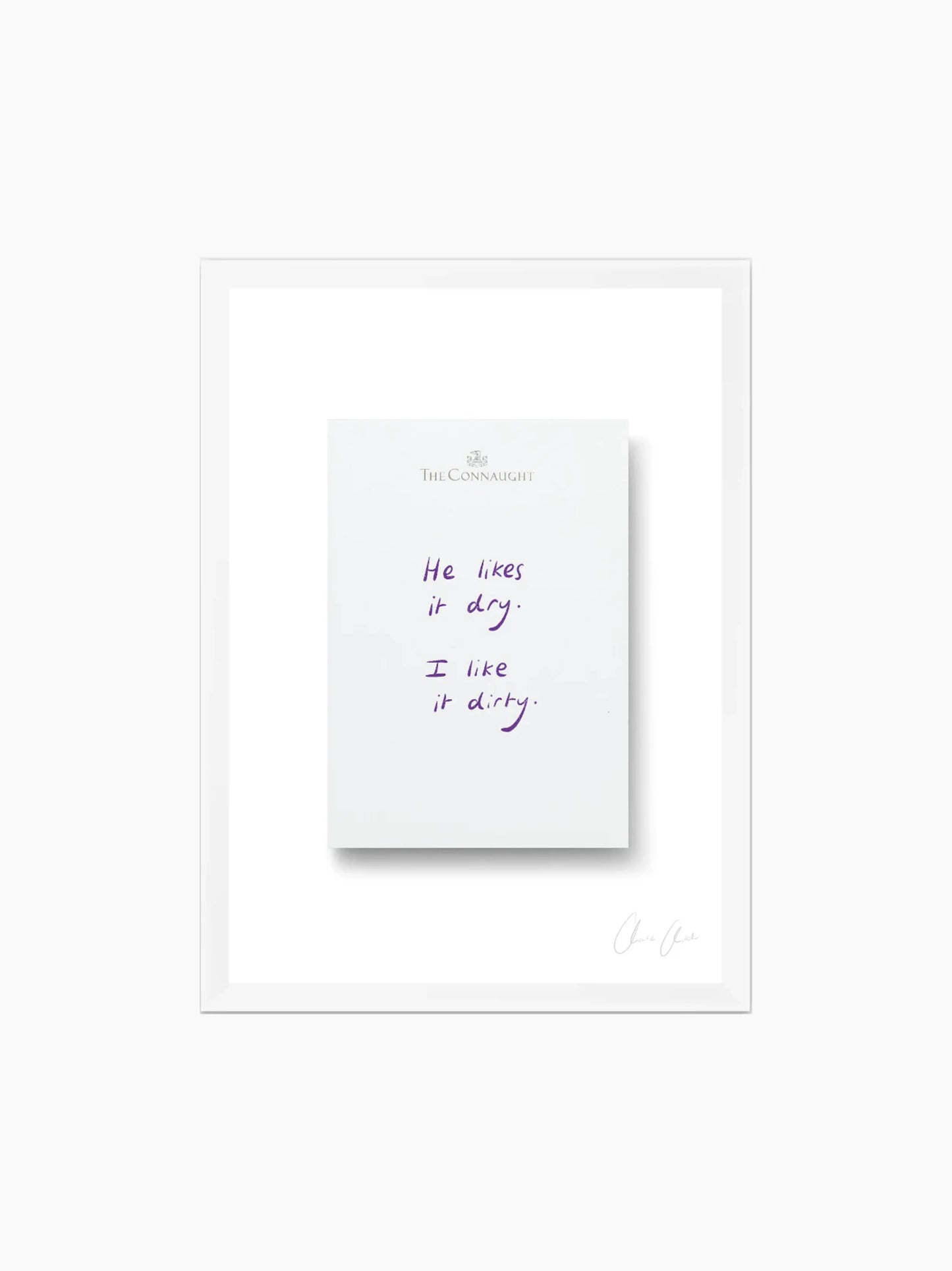 Notepad at The Connaught Framed Art Print