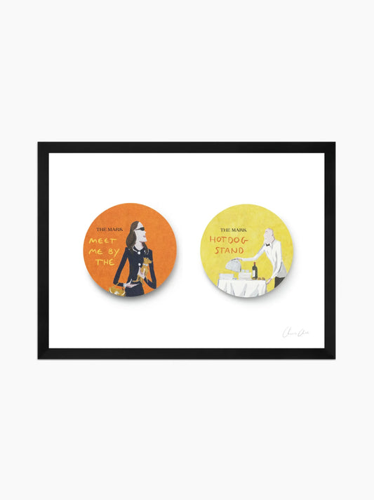 Coasters At The Mark Framed Art Print