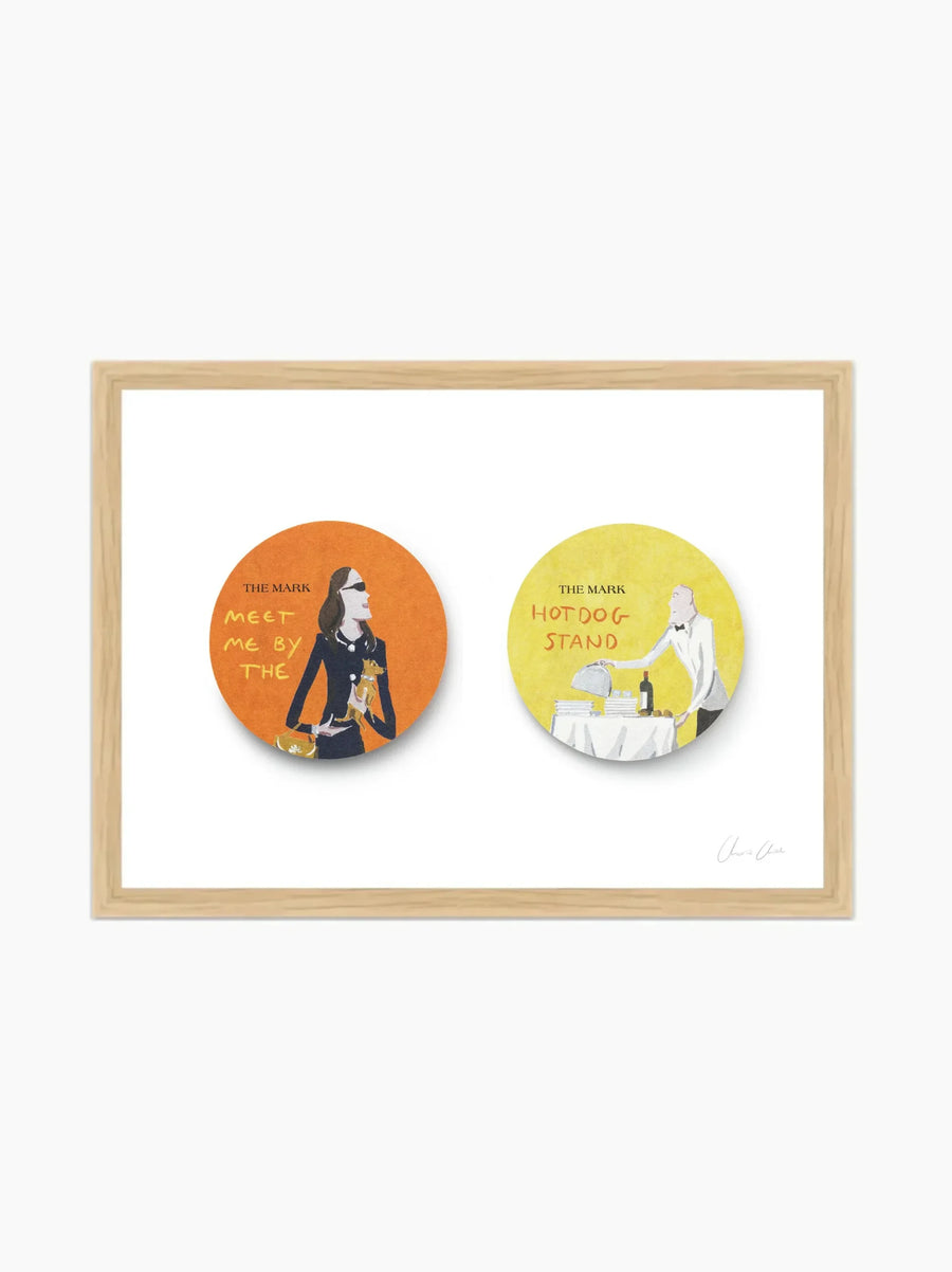 Coasters At The Mark Framed Art Print