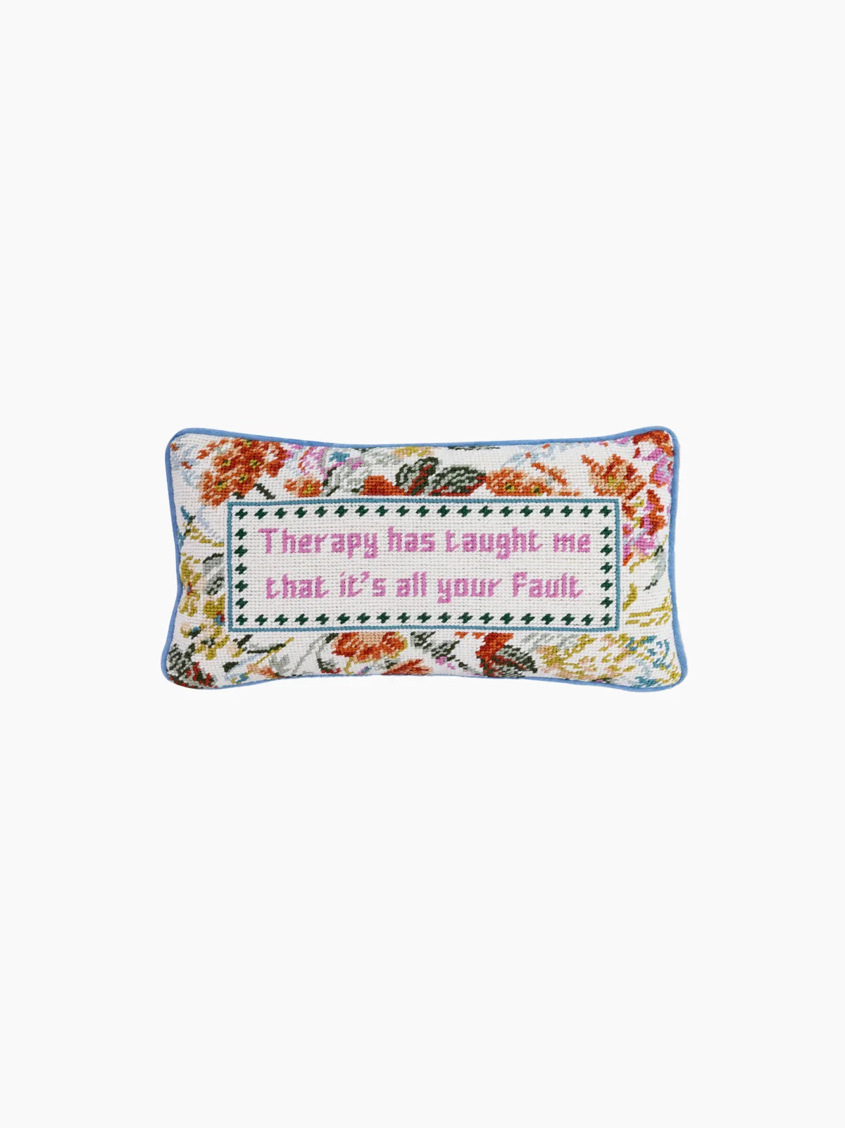 Therapy Needlepoint Pillow