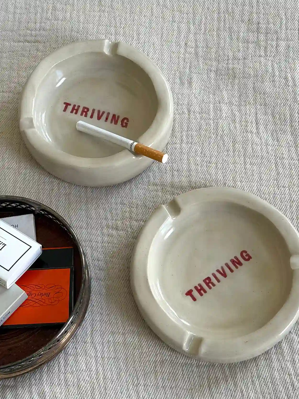 Cream Thriving Ashtray