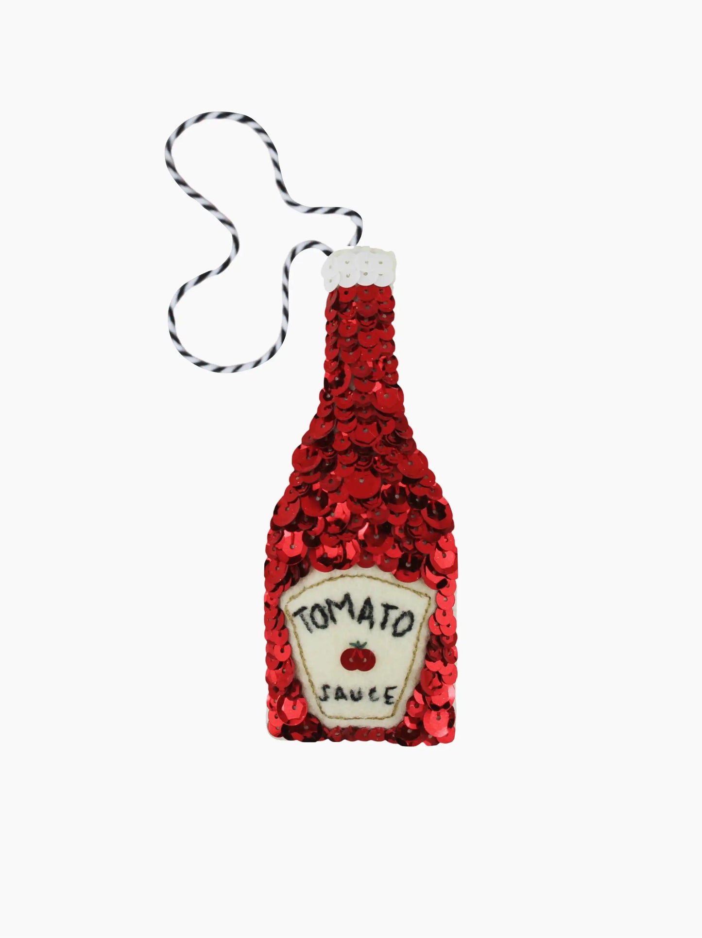 Ketchup Sequin Ornament