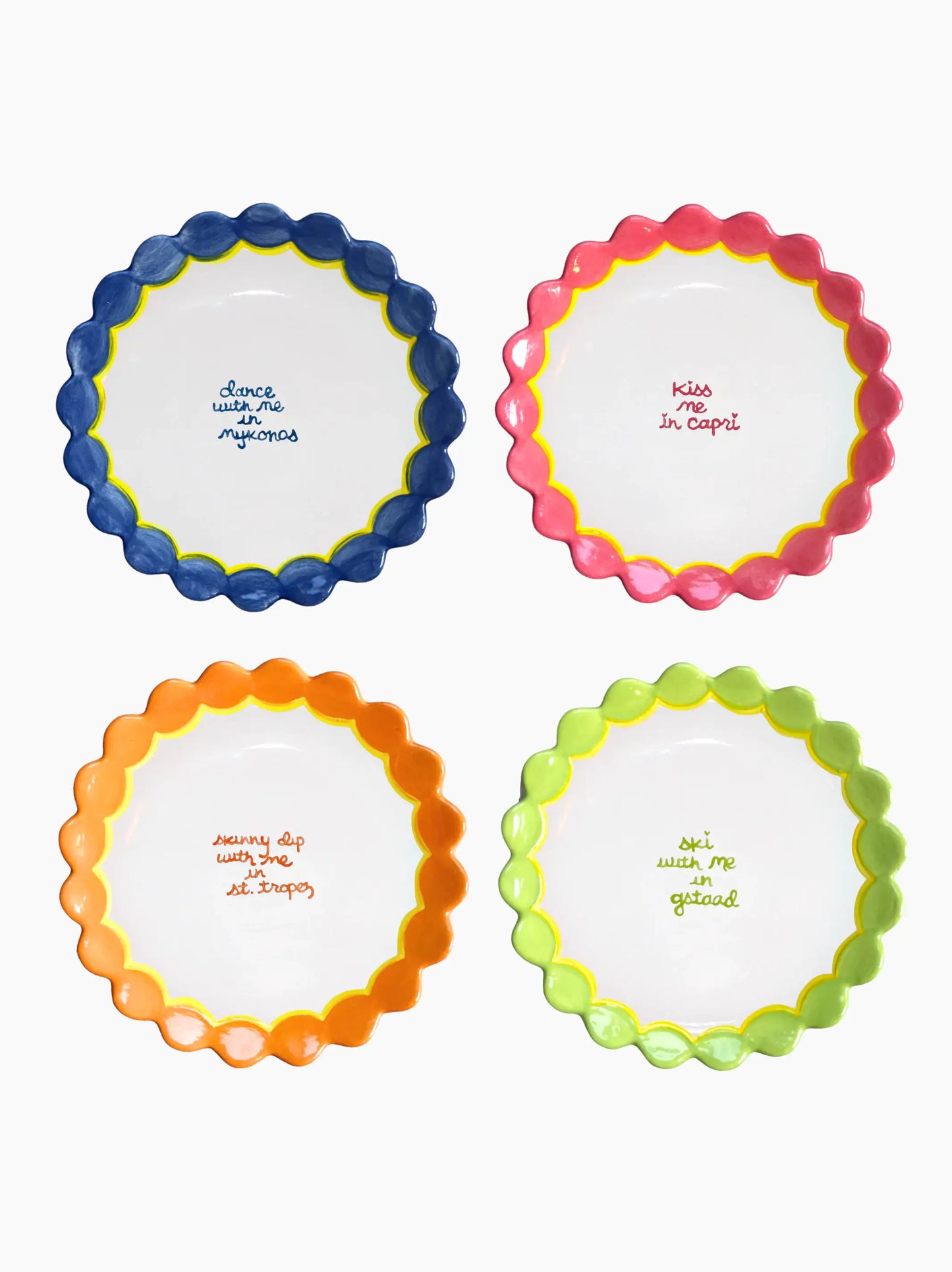 Destination Dessert Plates Set of 4