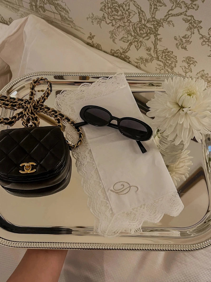 Personalised Chantilly Handkerchief