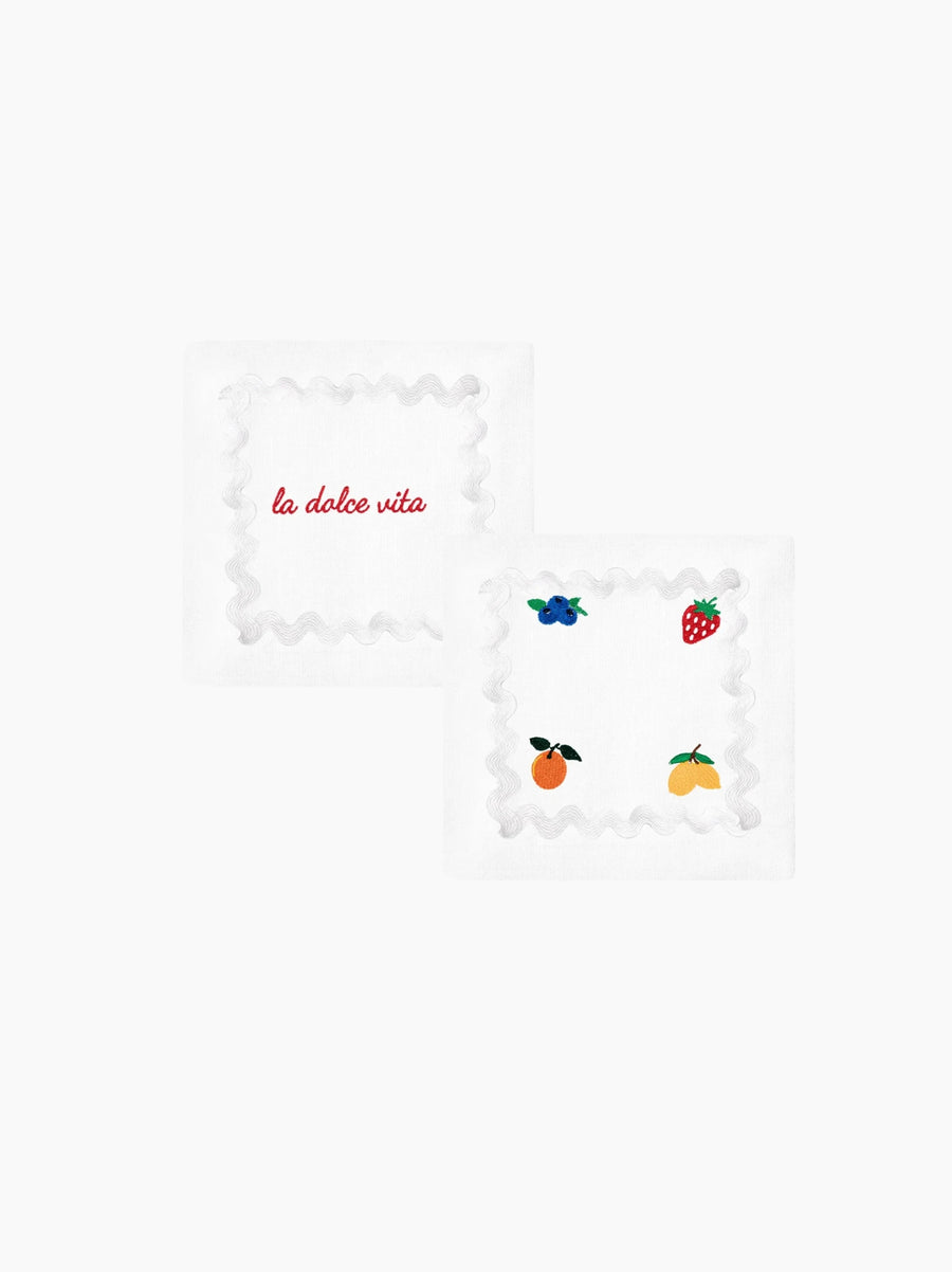 La Dolce Vita Cocktail Napkin Set of 2
