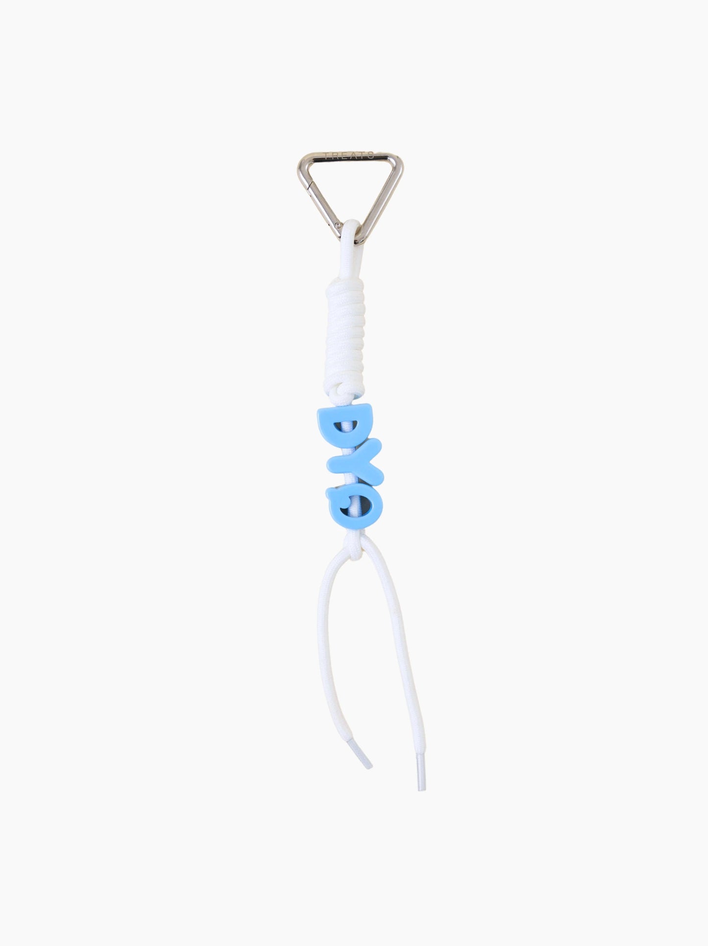 White Rope Letter Bag Charm