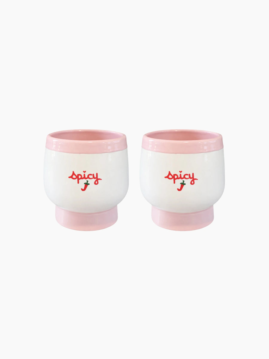 Pink Spicy Marg Cups Set of 2