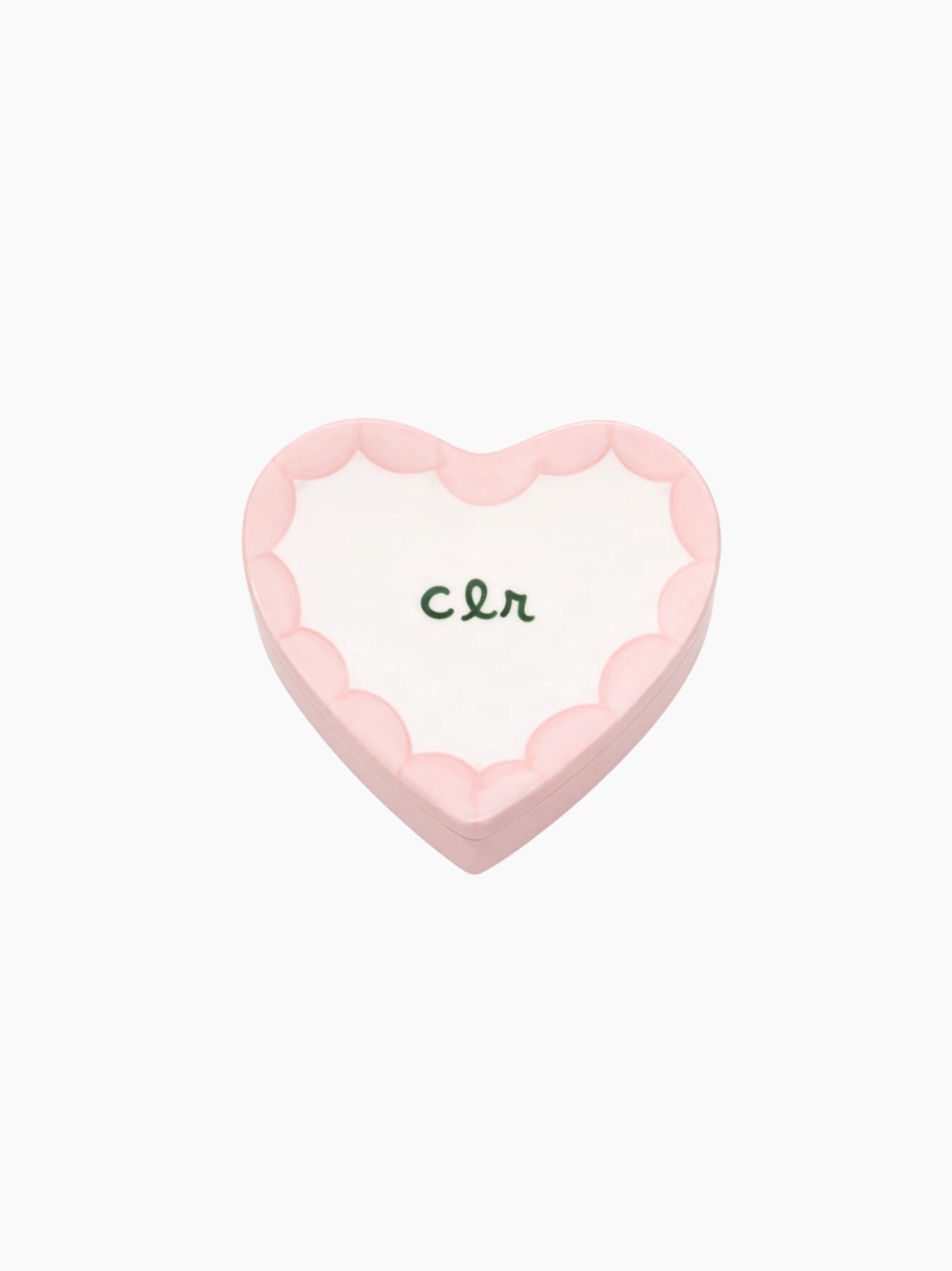 Personalised Scalloped Heart Jewellery Box