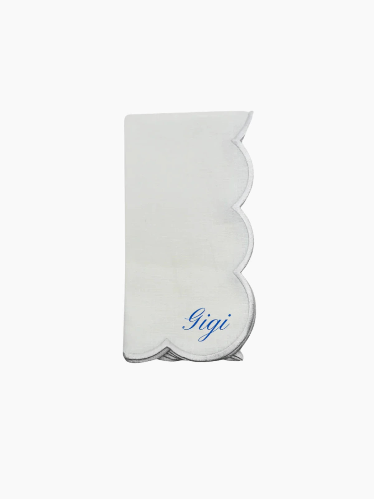 Personalised Scallop Napkin